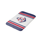 Nautische strips en anker badmat (Gekanteld)