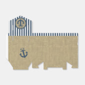 Nautische strips en anker bedankdoosjes (Uitgevouwen)