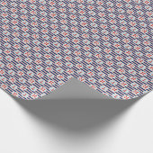 Nautische strips en Stippen patroon Cadeaupapier (Hoek)
