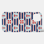 Nautische strips en Stippen patroon Case-Mate iPhone Case (Achterkant (horizontaal))