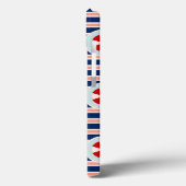 Nautische strips en Stippen patroon Case-Mate iPhone Case (Achterkant / Links)