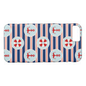 Nautische strips en Stippen patroon Case-Mate iPhone Case (Achterkant (Horizontaal))