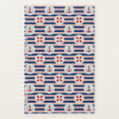 Nautische strips en Stippen patroon Planner (Voorkant)