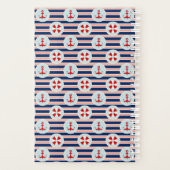 Nautische strips en Stippen patroon Planner (Achterkant)