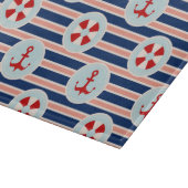 Nautische strips en Stippen patroon Snijplank (Hoek)