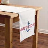 Nautische tafelloper met helling en anker (Voorbeeld)