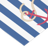 Nautische tafelloper met helling en anker (Hoek)