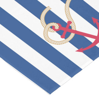 Nautische tafelloper met helling en anker