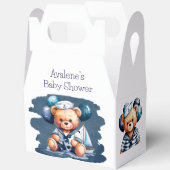 Nautische teddybeer Delight Boy Baby shower Bedankdoosjes (Open)