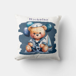 Nautische Teddybeer Delight Boy Baby shower Gift Kussen