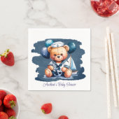 Nautische teddybeer Delight Boy Baby shower Servet (Insitu)