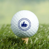 Nautische Tee Time Golfballen (Insitu Shirt)