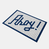 Nautische Tegel van Navy Design Deurmat (Schuin)