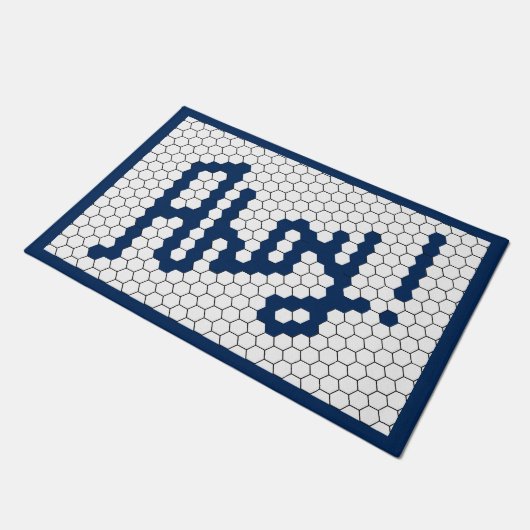 Nautische Tegel van Navy Design Deurmat (Schuin)
