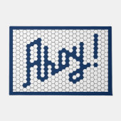 Nautische Tegel van Navy Design Deurmat (Voorkant)