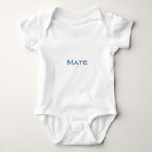 Nautische tekst Logo "Mate" Romper (Voorkant)