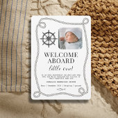 Nautische thema Baby Geboorteaankondiging Kaart