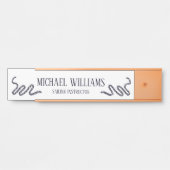 Nautische thema touw decoratie deurbordje (Voorkant)