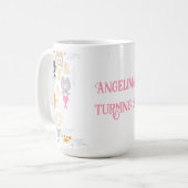 Nautische thema verjaardag mokken met zeemeermin k (Voorkant links)