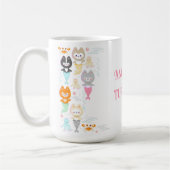 Nautische thema verjaardag mokken met zeemeermin k (Links)