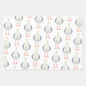 Nautische thema zeilboot inpakpapier vel (Voorkant)