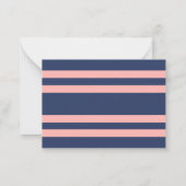 Nautische thema zeilboot naam gepersonaliseerd notitiekaartje (Achterkant)