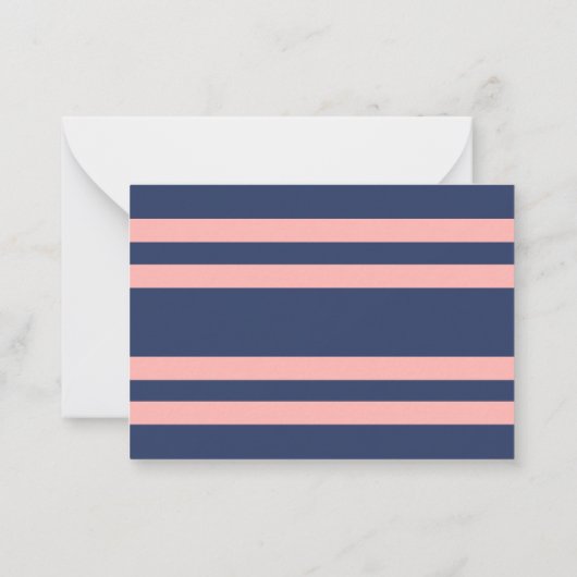 Nautische thema zeilboot naam gepersonaliseerd notitiekaartje (Achterkant)