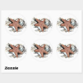 Nautische thema's ronde sticker (Vel)