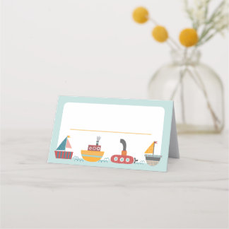 Nautische Theme Tent Kaart, Place Card Plaatskaartje