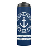 Nautische thermische reistumbler-mok voor zeiler thermosbeker (Voorkant)