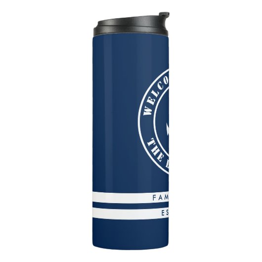 Nautische thermische reistumbler-mok voor zeiler thermosbeker (Gedraaid links)