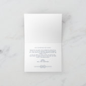 Nautische touw knoop moderne bruiloft bedankkaart (Binnen)