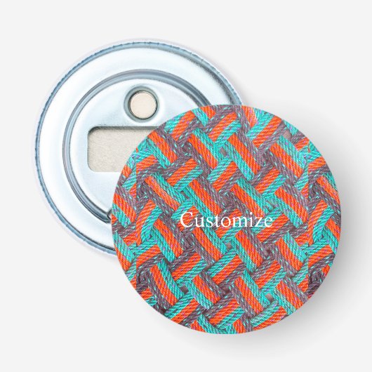 Nautische Touw Mat Thunder_Cove Button Flesopener (Voorkant)