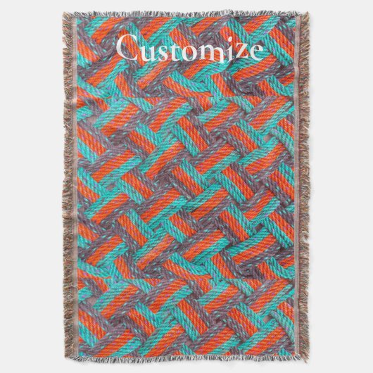 Nautische Touw Mat Thunder_Cove Deken (Voorkant Verticaal)