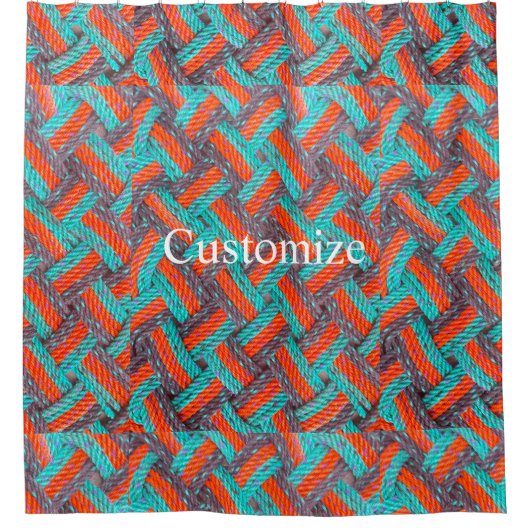 Nautische Touw Mat Thunder_Cove Douchegordijn (Voorkant)