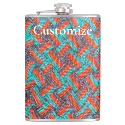 Nautische Touw Mat Thunder_Cove Heupfles (Voorkant)