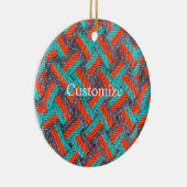 Nautische Touw Mat Thunder_Cove Keramisch Ornament (Rechts)