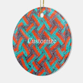Nautische Touw Mat Thunder_Cove Keramisch Ornament (Links)