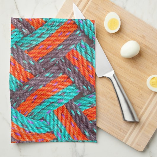 Nautische Touw Mat Thunder_Cove Theedoek (Quarter Fold)