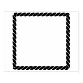 Nautische Touw Twist Cartoon Vierkante Rand Rubberstempel (Afrduk)