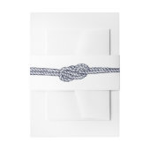 Nautische Touwknoop Minimale Elegante Huwelijk Uitnodigingen Wikkel (Voorkant Voorbeeld)