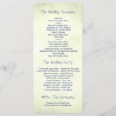 Nautische Touwknoop  Seaside Weddingprogramma Programmakaart (Achterkant)