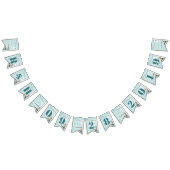 nautische tropische aqua blauwe zeeschelp strand b vlaggetjes (Alle)