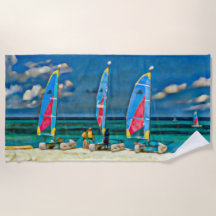 Nautische Tropische Witte Zandbrauwboten