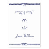 Nautische trouwplaatskaarten met ankers kaart (Voorkant)