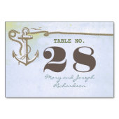 Nautische Trouwtafel Nummer Kaart (Achterkant)