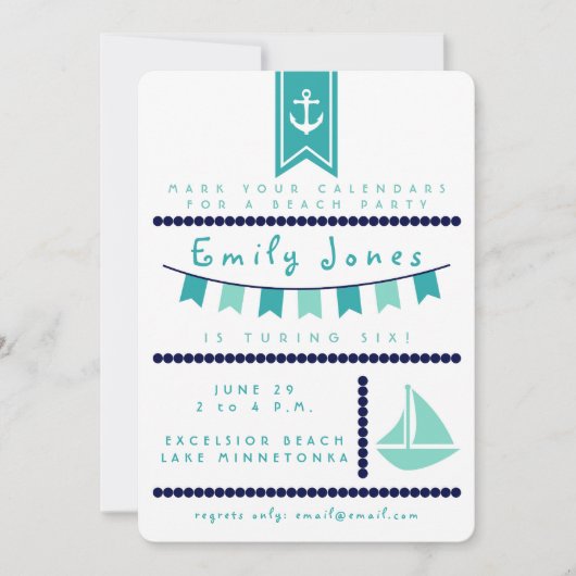 Nautische Uitnodiging (Voorkant)