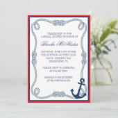 Nautische uitnodiging (Staand voorkant)