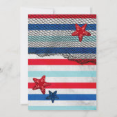 Nautische uitnodiging, Crab Invitation for Birthda Kaart (Achterkant)