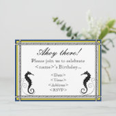 Nautische uitnodiging van de partij (Staand voorkant)